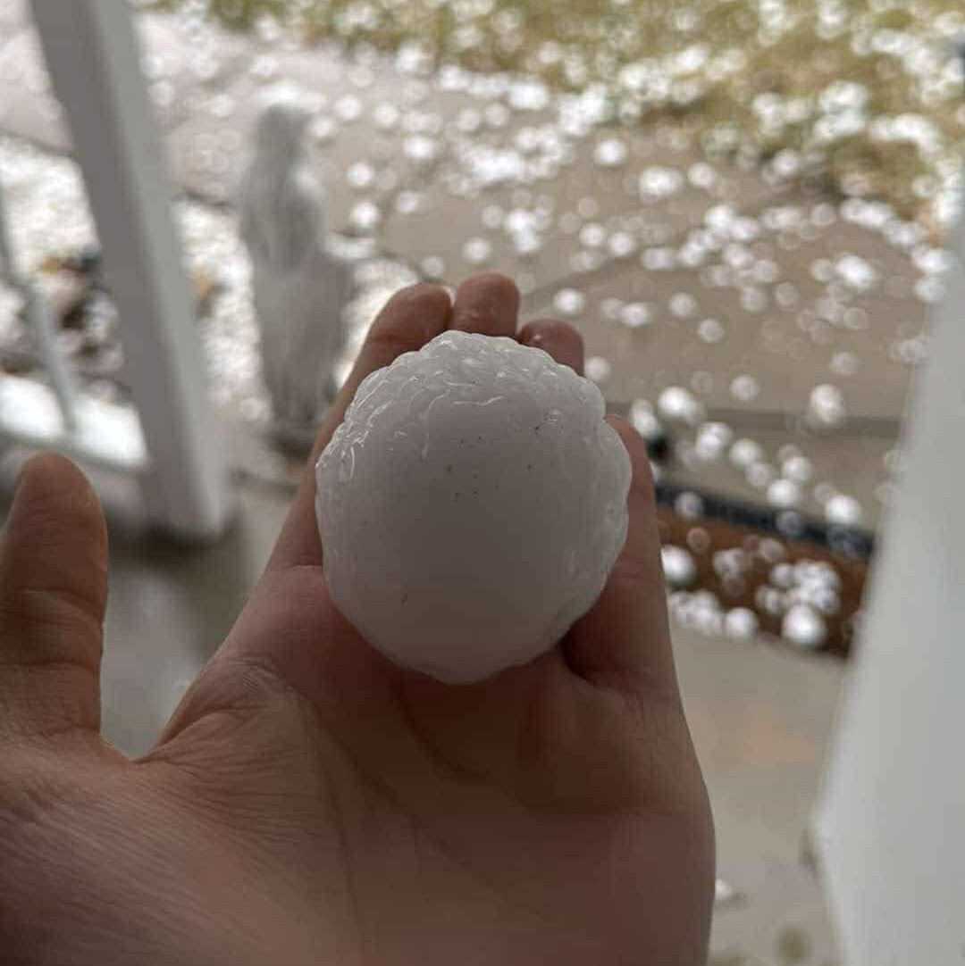 Hail damage on a Madison Wisconsin roof requiring replacement